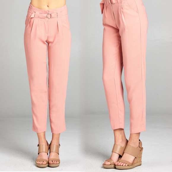 High waisted belted pants - Picture 3 of 6